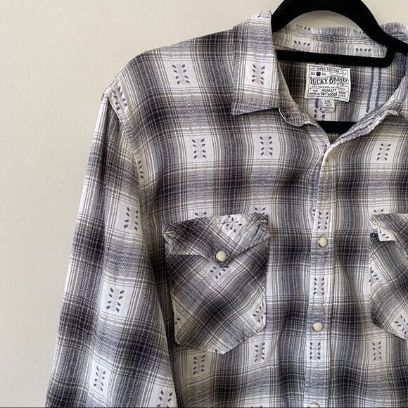 Lucky Brand Plaid Button Down Shirt - Picture 3 of 10